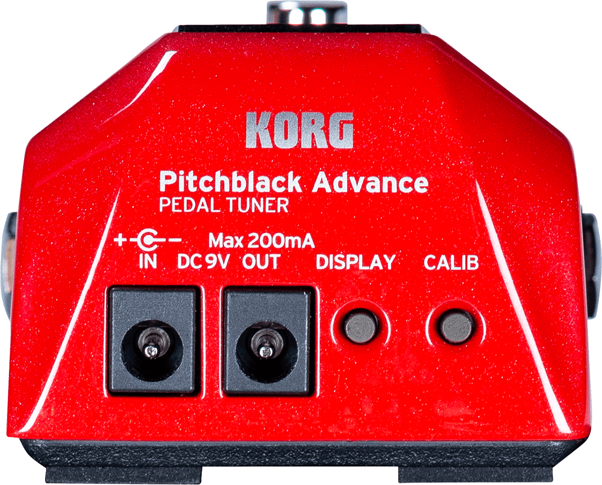 Pédale Korg Accordeur Pitchblack Advance red