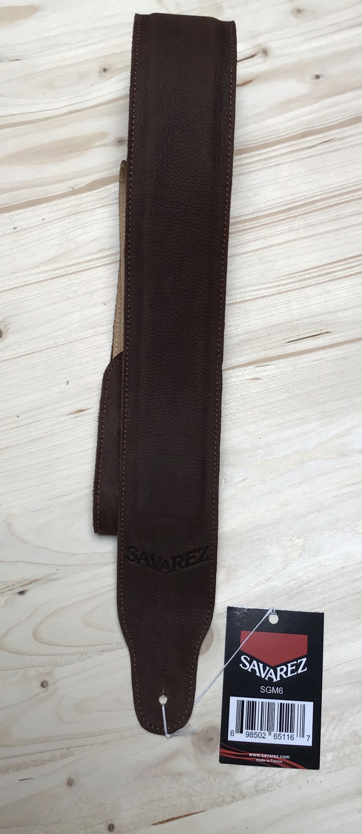 Strap brown SAVAREZ guitar width 6cm customs SGM6