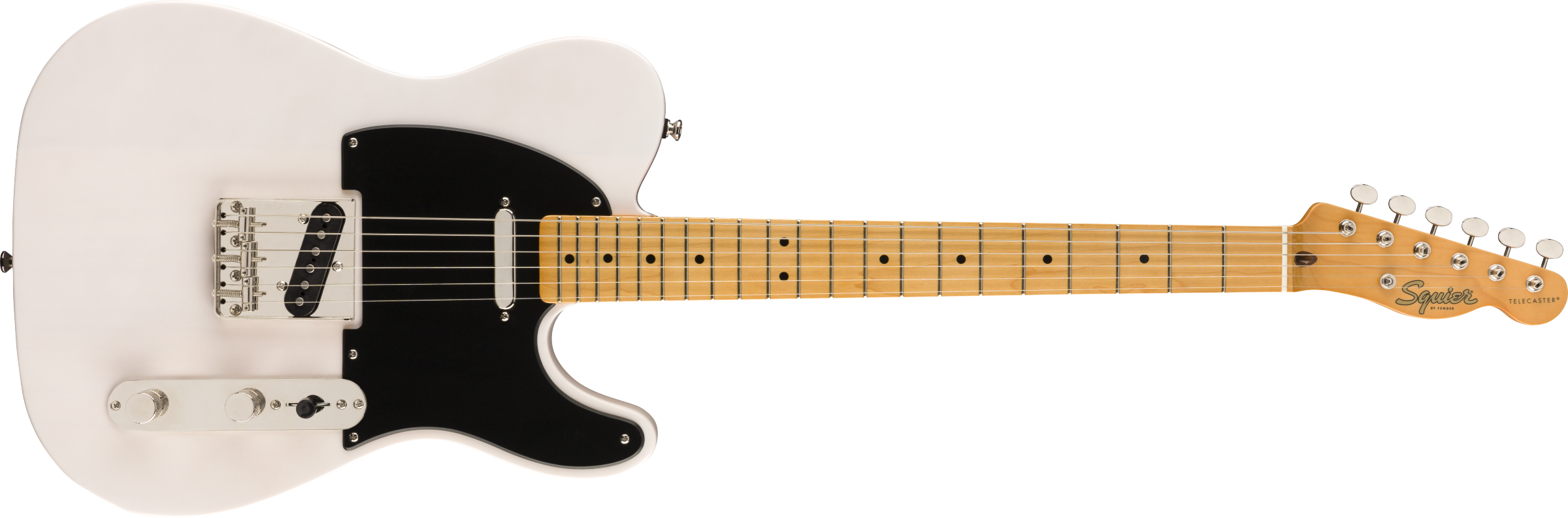 Squier by Fender Classic Vibe \'50s Telecaster, Maple Fingerboard, White