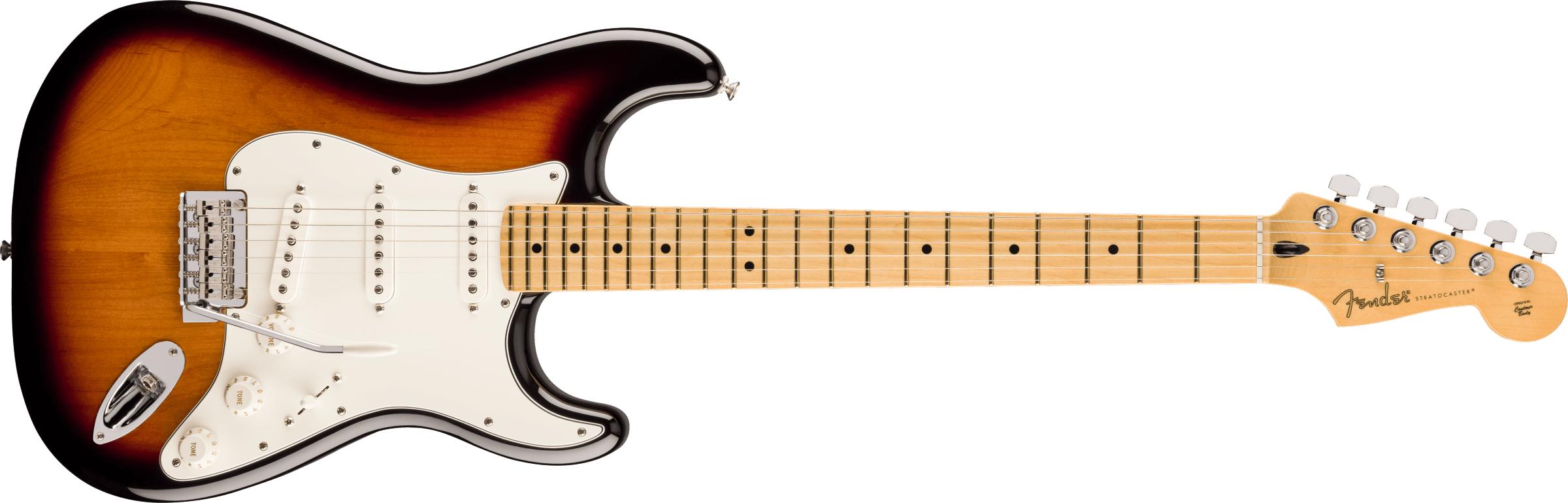 GUITARE FENDER PLAYER STRATOCASTER 70E ANNIVERSAIRE 2 TONS SUNBURST