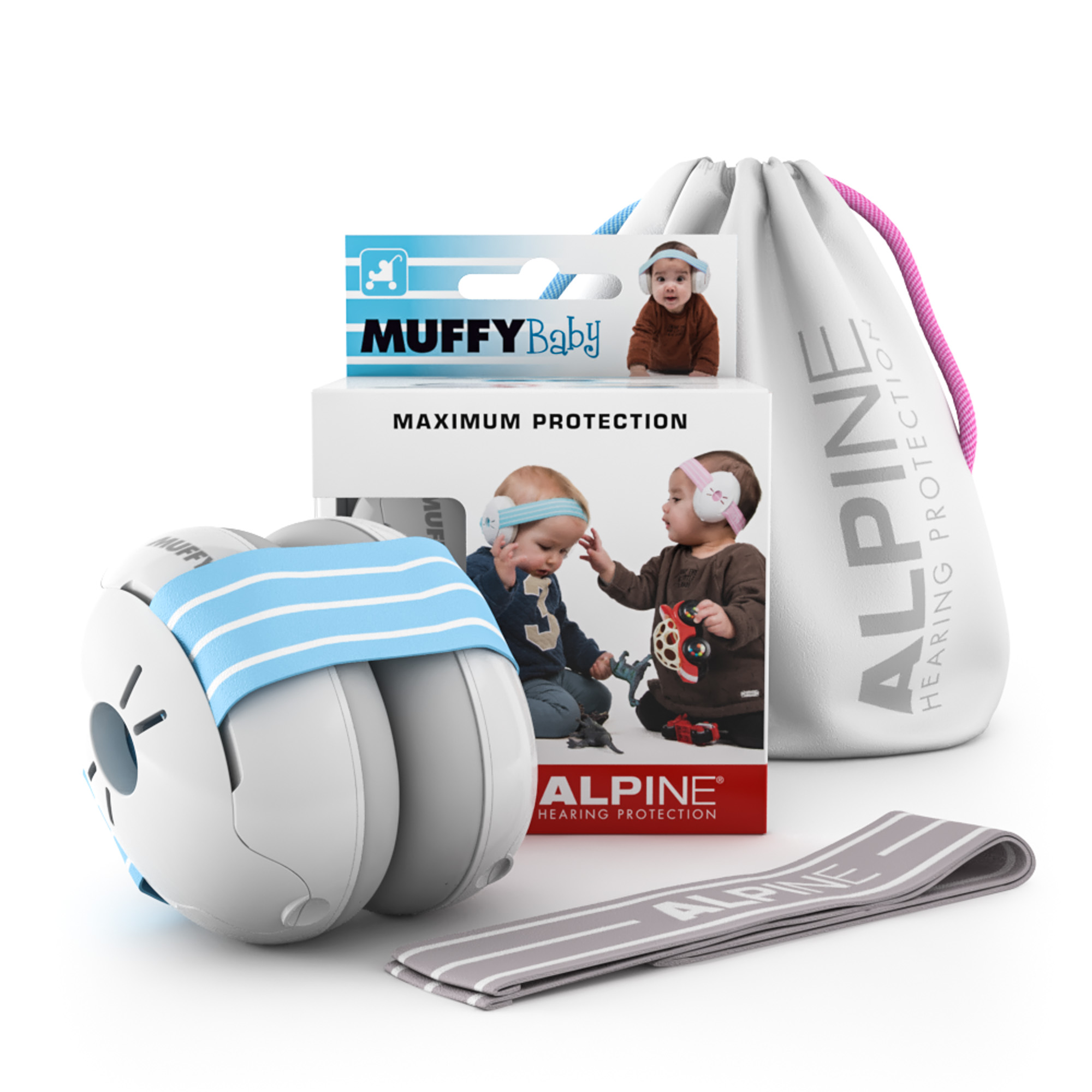 CASQUE ALPINE MUFFY BABY BLEU