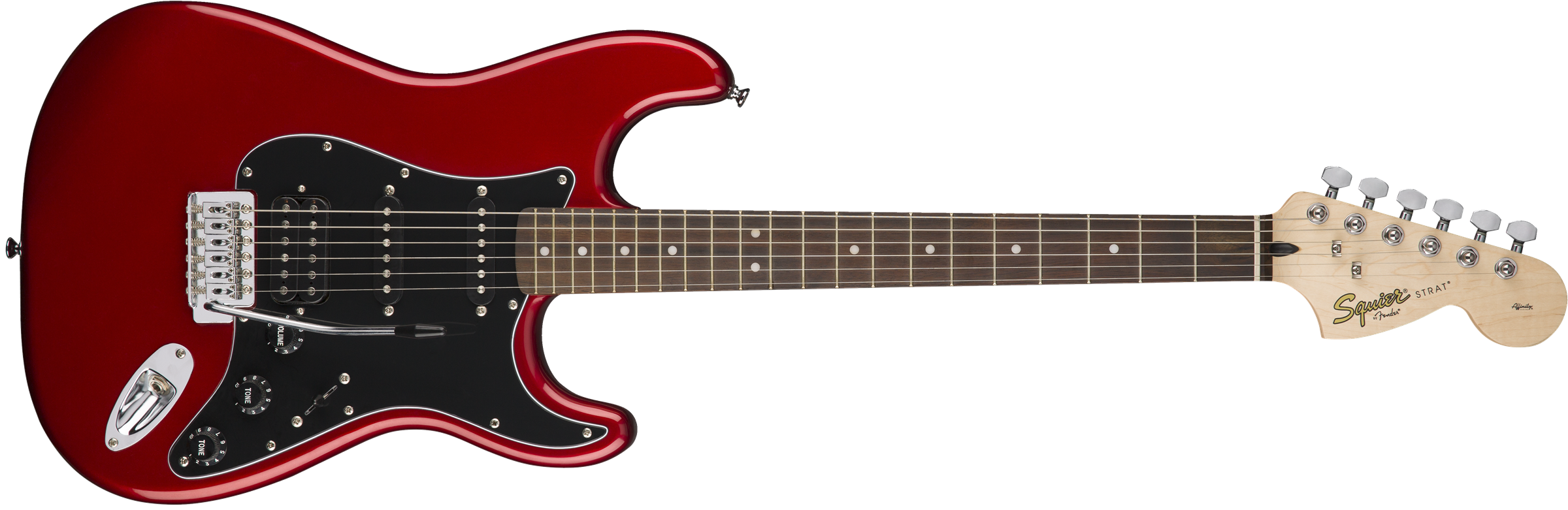 Affinity Series™ Stratocaster® HSS Pack, Laurel Fingerboard, Candy Apple Red, Gig Bag, 15G