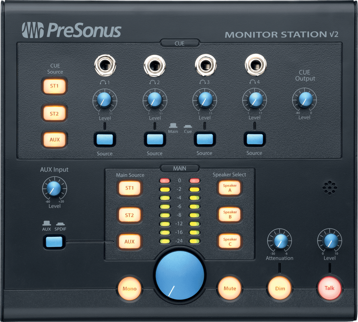 CONTROLEUR PRESONUS MONITORSTATIONV2 DISPATCHES MONITORING FORMAT DESKTOP