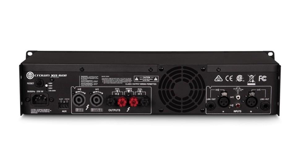 AMPLI CROWN XLS1502 avec DSP - 2 x 525W/4 Ohms 2 x 300w/8 ohms