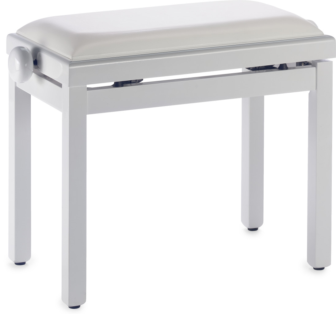BANQUETTE STAGG BLANC BRILLANT SKAI BLANC