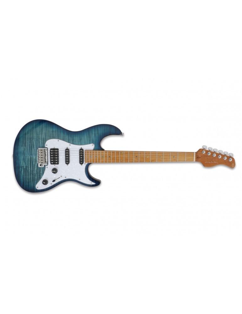 Larry Carlton S7 FM TBL Trans Blue guitare électrique Sire