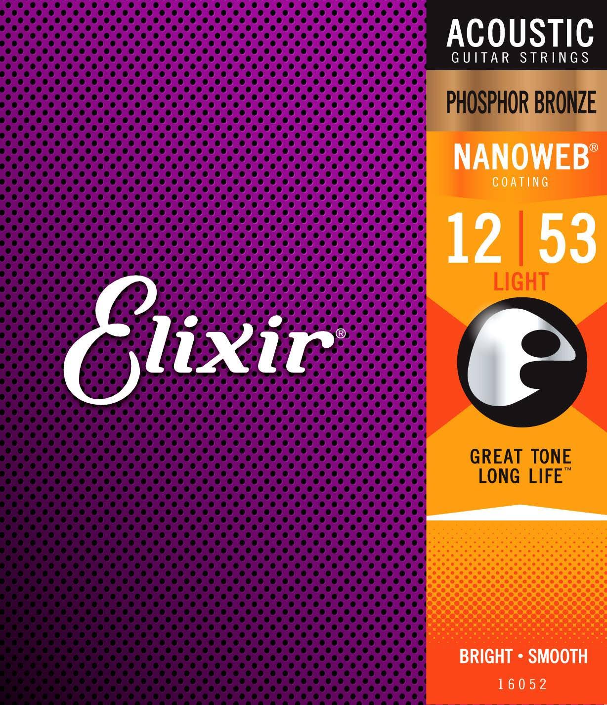 CORDES ELIXIR PHOSPHOR BRONZE LIGHT 12-53 NANOWEB