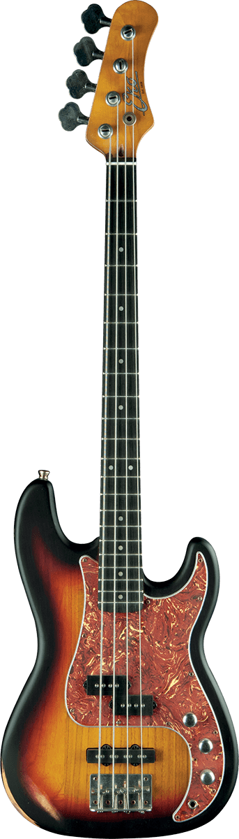 Basse EKO - VPJ280V-RELIC-SB - 4 cordes Type PJ Relic - Sunburst