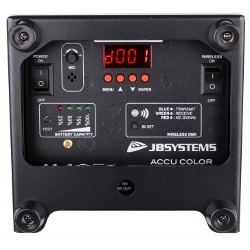 Projecteur JB SYSTEM ACCU COLOR-BLACK