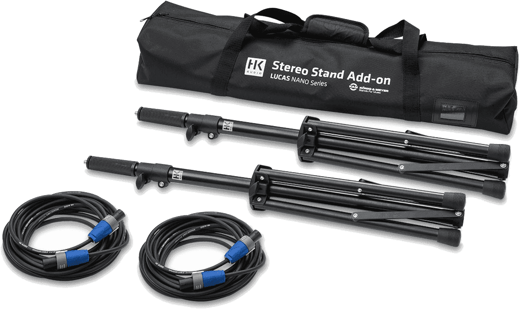 HK Audio - SHK PACKSTKM-N600 Nano 600 - Sac, 2 stands K&M, 2 câbles
