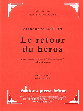 Le Retour du héros - Carlin - Partitions Tuba/saxhorn/euphonium et piano