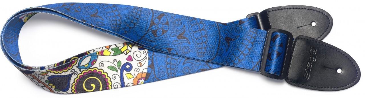 COURROIE TERYL MEX SKULL BLUE