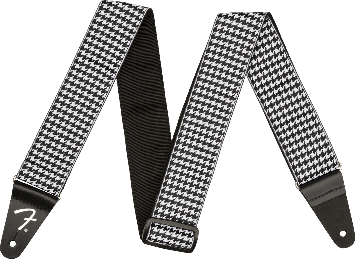 Sangle Fender Houndstooth Jacquard Blanc