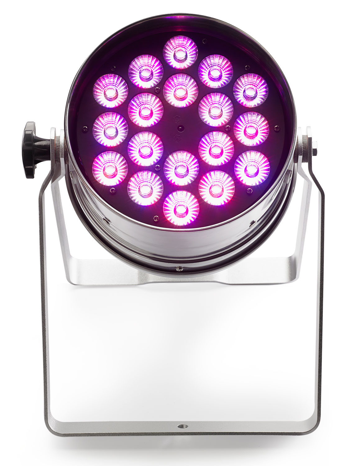 Contest - irLED64-18x12SIXss- PAR64 18LEDs 12W RGBWAUV+ télécIR-silver