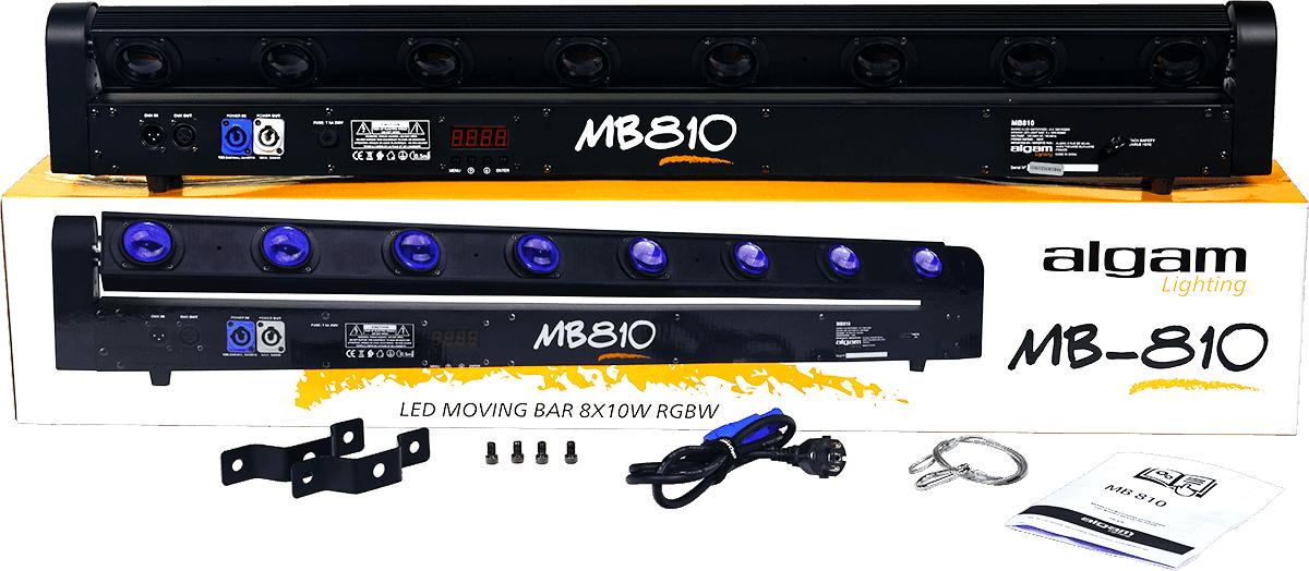 ALGAM LIGHTING MB810 Barre motorisée LED 8 x 10W RGBW