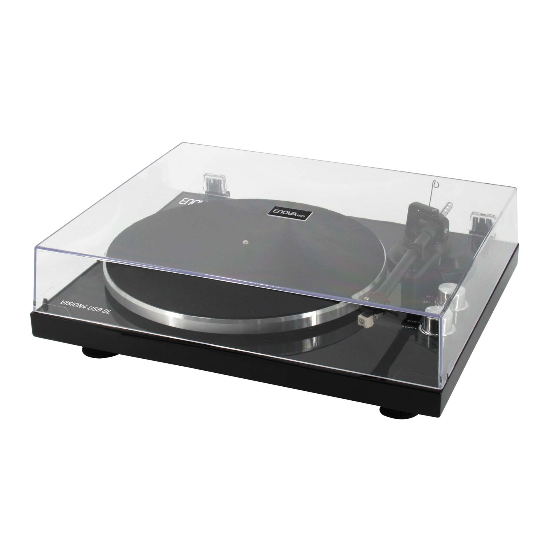 Enova Hifi - Vision 4 Platine vinyle hifi USB/Bluetooth - finition noire