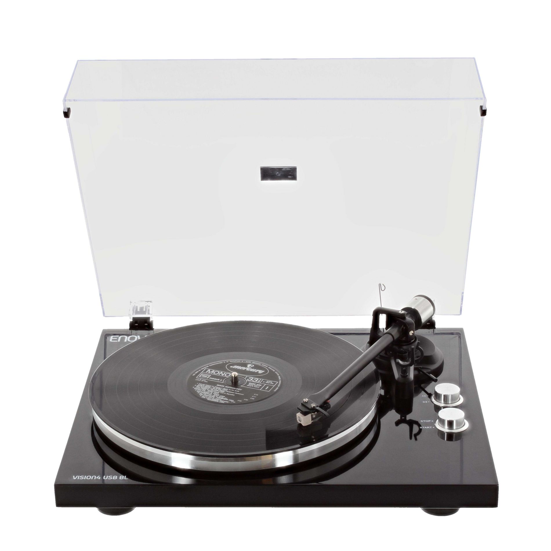 Enova Hifi - Vision 4 Platine vinyle hifi USB/Bluetooth - finition noire