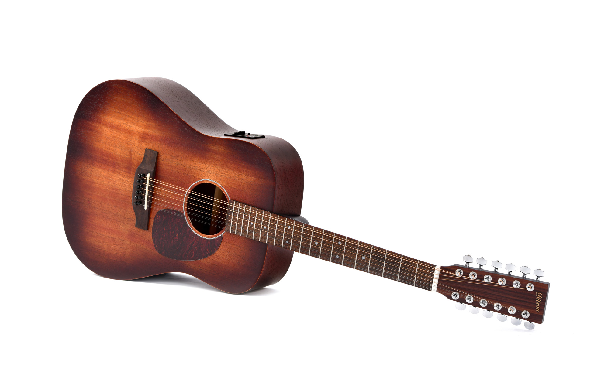 DITSON SERIE 15 D12-15E-AGED Guitare folk 12 cordes Dreadnought sunburst