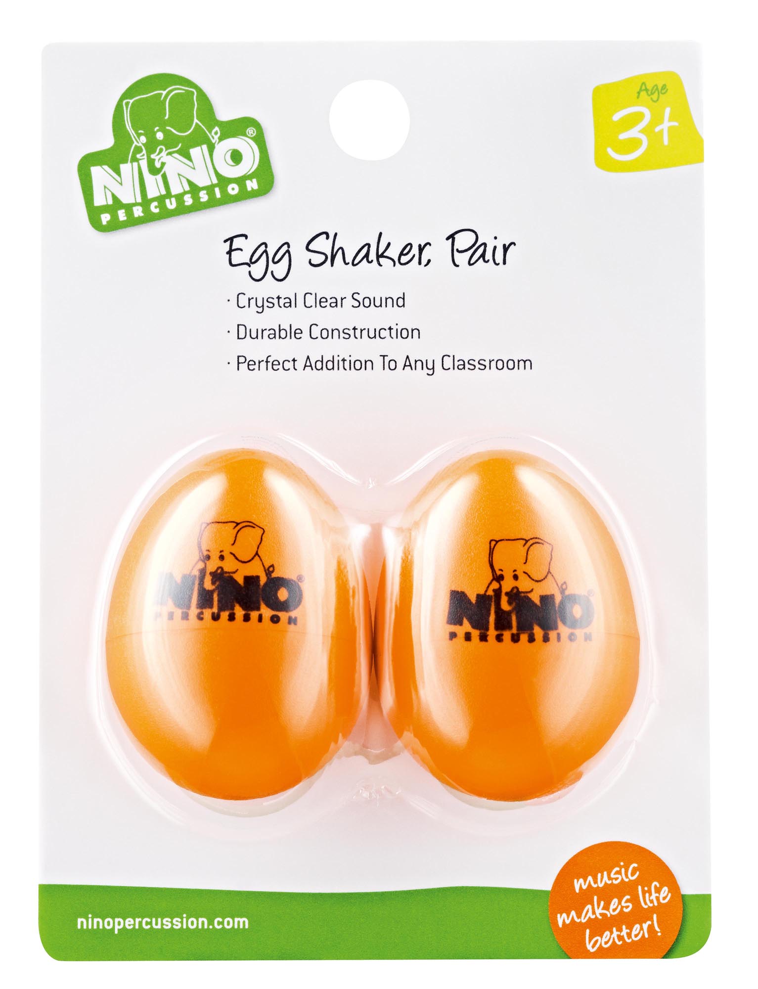 PAIRE OEUF-SHAKER NINO ORANGE OR2