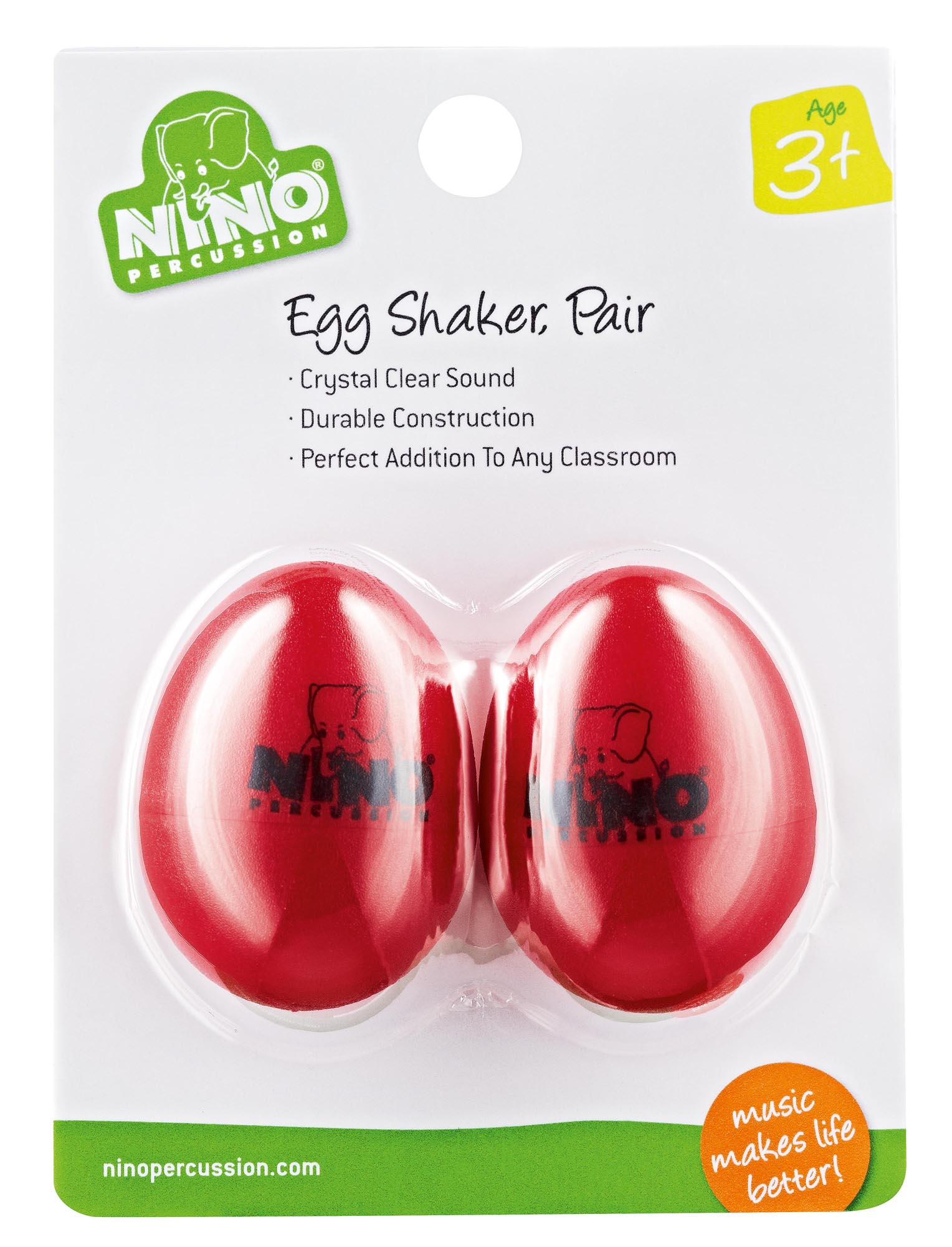 PAIRE OEUF-SHAKER NINO ROUGE NINO540R2