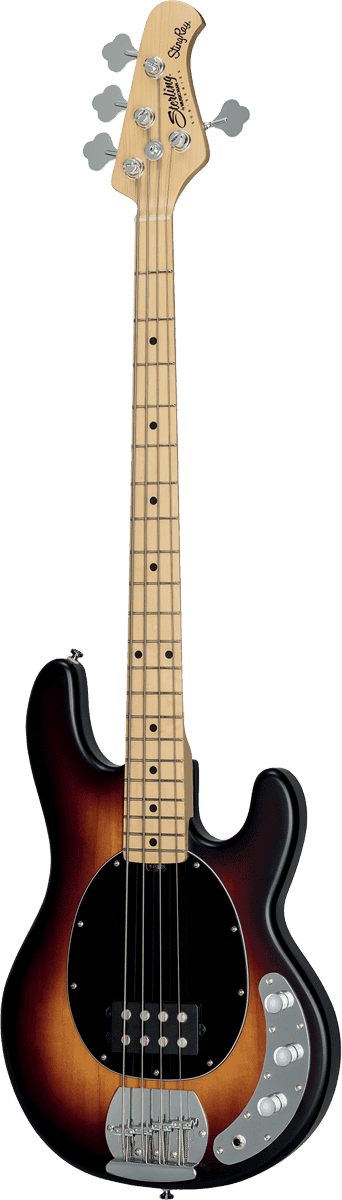 Basse STERLING BY MUSIC MAN - RAY4-VSBS-M1 Stingray4 - Vintage Sunburst Satin