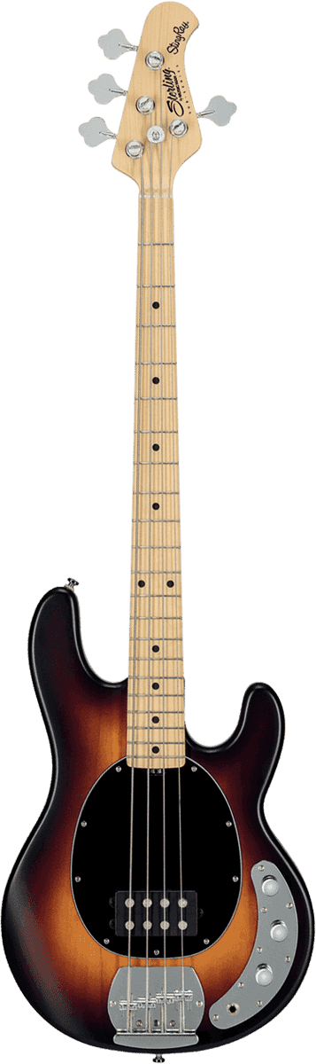 Basse STERLING BY MUSIC MAN - RAY4-VSBS-M1 Stingray4 - Vintage Sunburst Satin