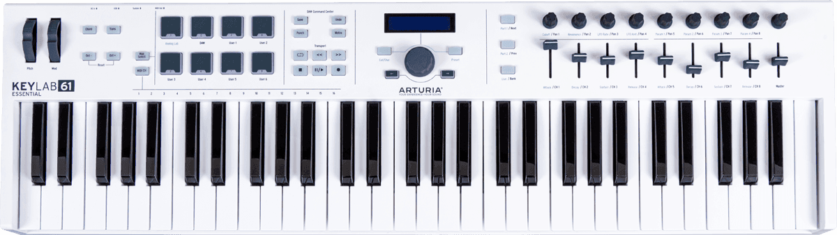 Arturia - Keylab ESSENTIAL-61 61 touches - blanc