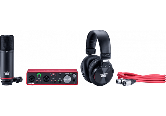 FOCUSRITE - SCARLETT3-STUDIO Scarlett G3 - 2 in/2 out USB-C - micro, casque & accessoires