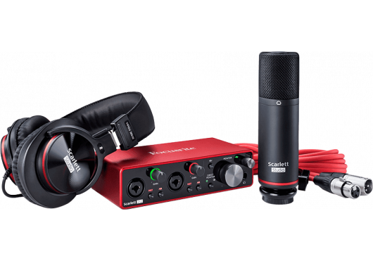 FOCUSRITE - SCARLETT3-STUDIO Scarlett G3 - 2 in/2 out USB-C - micro, casque & accessoires