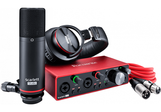 FOCUSRITE - SCARLETT3-STUDIO Scarlett G3 - 2 in/2 out USB-C - micro, casque & accessoires