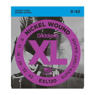 Jeu de Cordes D\'ADDARIO SUPER LIGHT 9-11-16-24-32-42