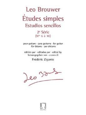 PARTITIONS LEO BROUWER ETUDES SIMPLES POUR GUITAREserie 2