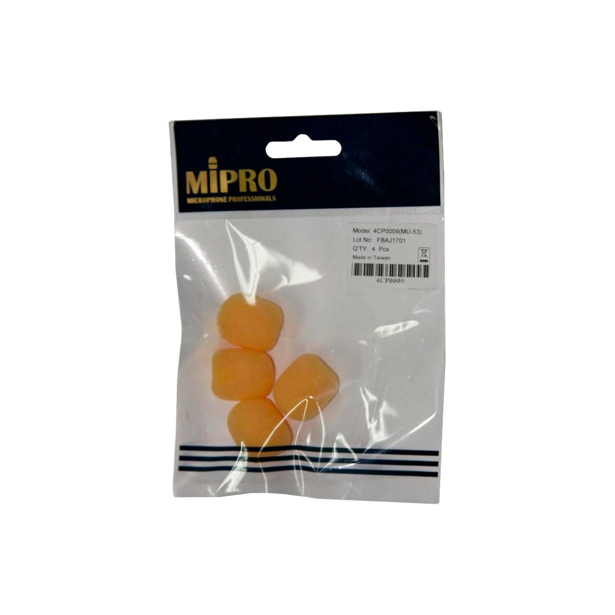 Mipro - Lot de 4 Bonnettes pour Micro MU 53 HNS