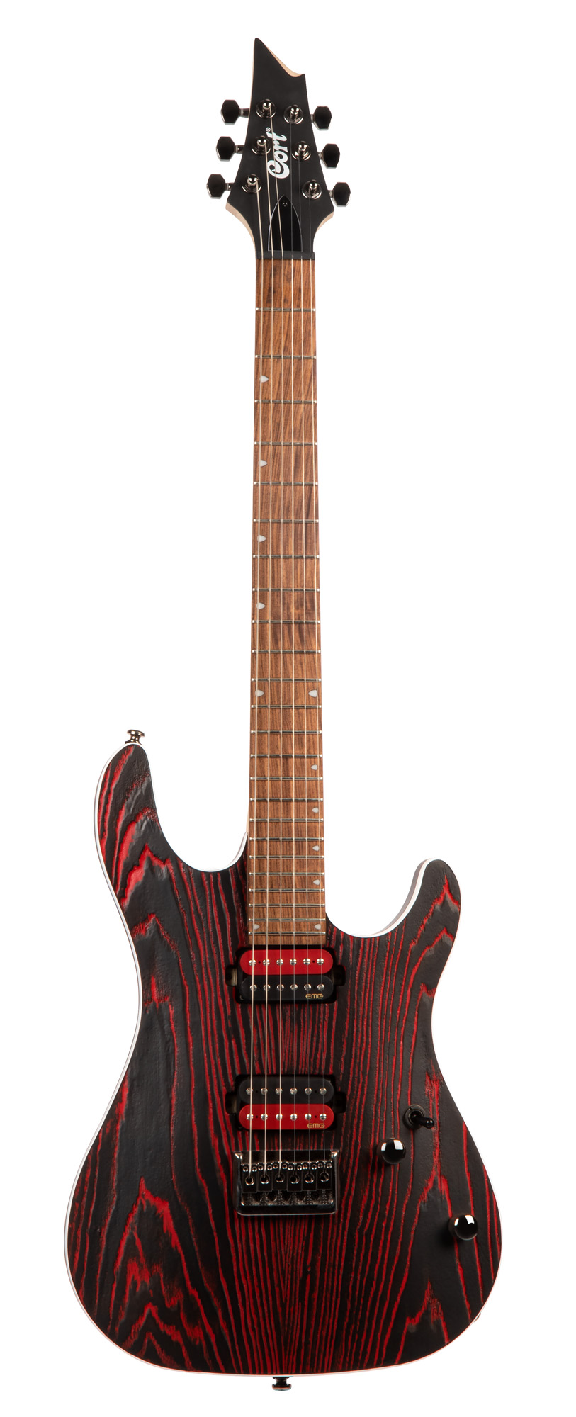 GUITARE CORT KX300 ETCHED NOIR ROUGE