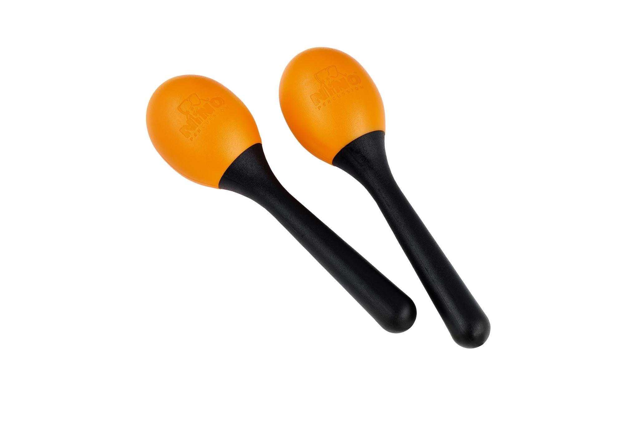 MARACAS NINO PLASTIQUE OVALES ORANGE