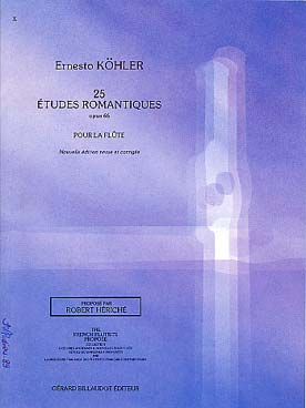 PARTITIONS KOHLER 25 ETUDES ROMANTIQUES FLUTE