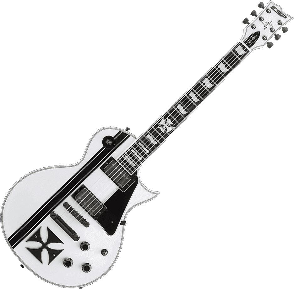 LTD - IRON CROSS-SW - Blanc brillant James Hetfield Signature