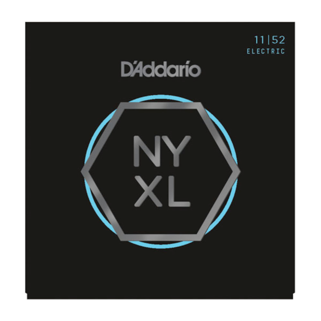 Cordes pour guitare électrique D\'Addario NYXL1152 filet nickel, aiguës Medium / graves Heavy, 11-52