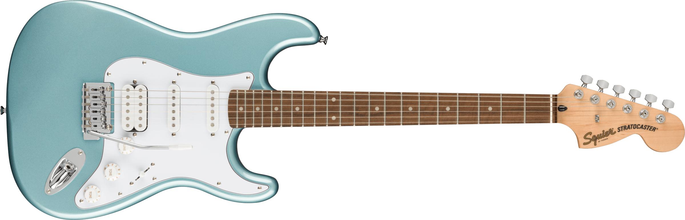 SQUIER Affinity Series™ Stratocaster HSS, Laurel Fingerboard, White Pickguard, Ice Blue Metallic