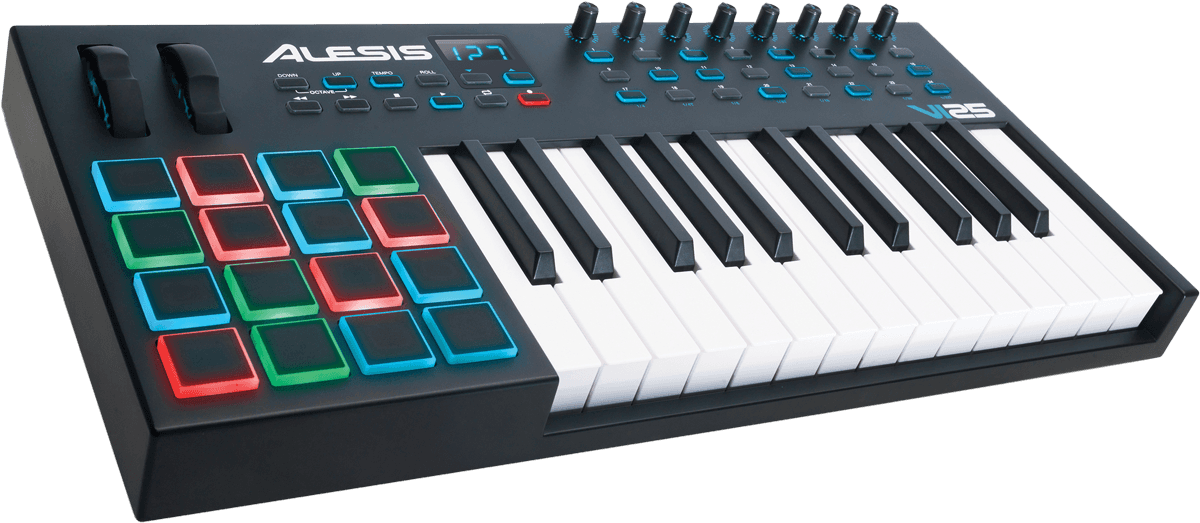 Clavier Maitre Alesis  VI25 USB MIDI 25 notes 16 pads