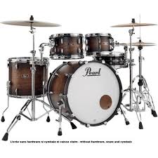 PEARLFW924XSPC-327 WOOD/FIBERGLASS / Rock 22 4 fûts Satin Cocoa Burst