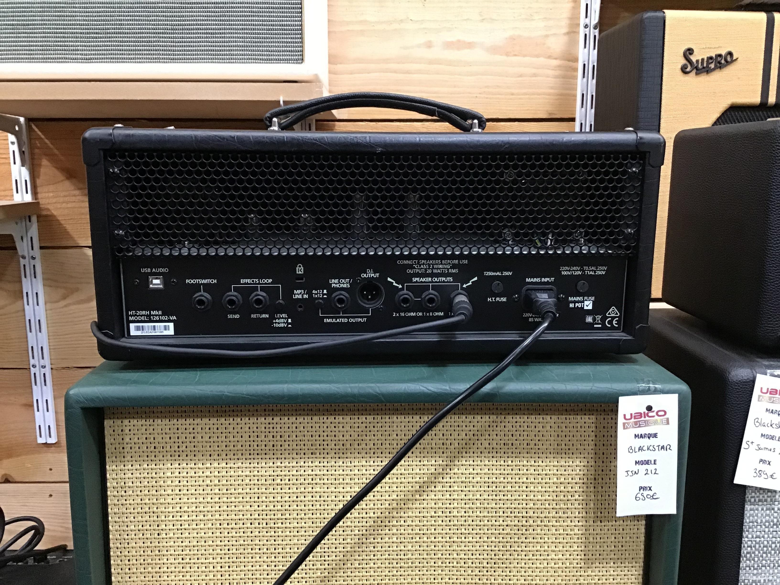 OCCASION Tête ampli Blackstar HT 20 RH MK II