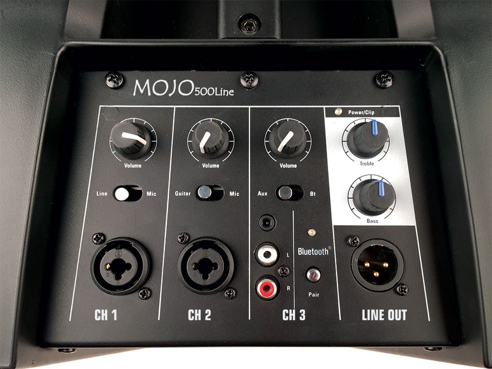 AUDIOPHONY MOJO500LINE - Système caisson et colonne + mixer intégré+BT