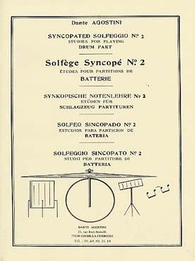 PARTITIONS AGOSTINI SOLFEGE SYNCOPE VOL 2