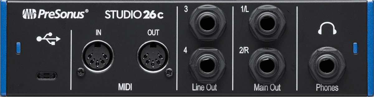 PreSonus -  STUDIO26-C 2x6 USB-C 24 bits / 192 kHz