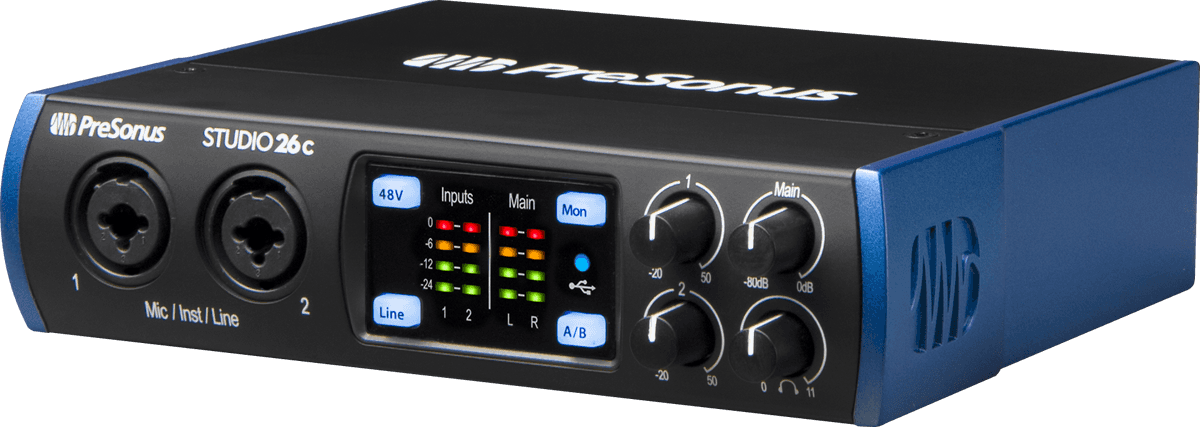 PreSonus -  STUDIO26-C 2x6 USB-C 24 bits / 192 kHz
