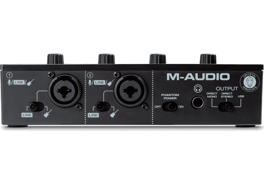 M-AUDIO - RMD MTRACK-DUO 2 canaux, 2 entrées combo XLR/jack