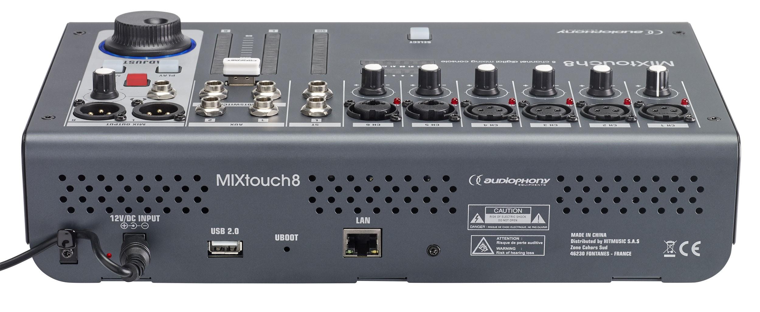 AUDIOPHONY MIXtouch8 - Interface digitale 8 voies avec App et soft