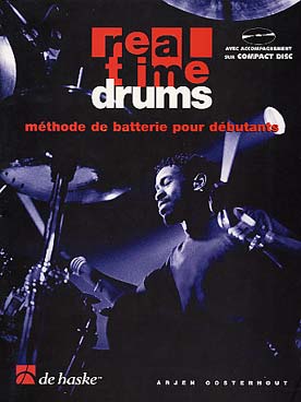 Real time drums - Vol. 1 : Méthode pour débutants, techniques de batterie par l\'étude des styles