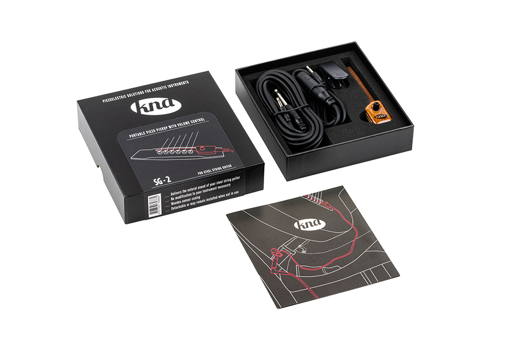 KNA SG-2 Micro Guitare folk Piezo avec volume